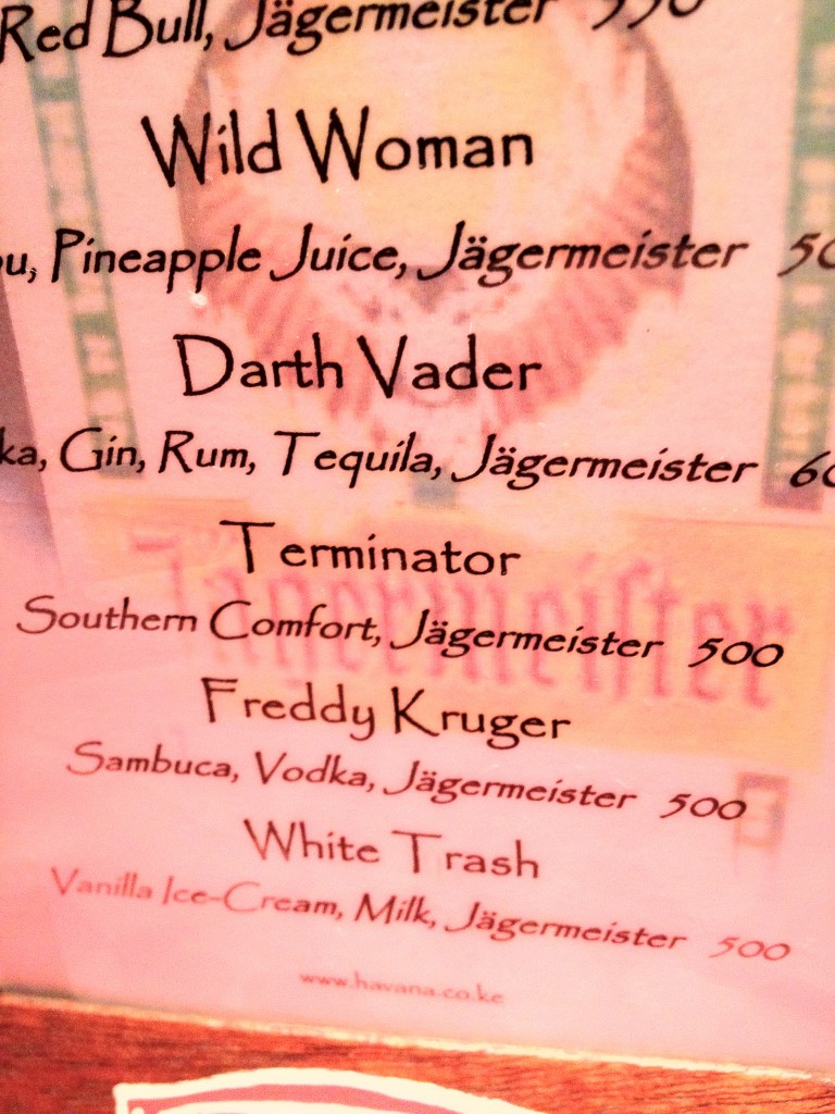 Havana Menu 1
